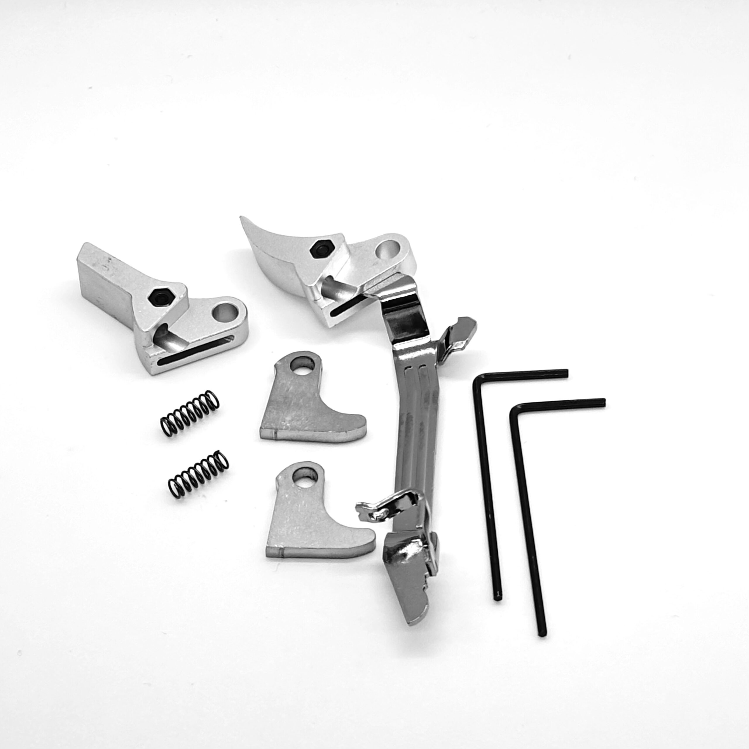 ⚡ New: Cheap Value Glock FRT V2 6061 Aluminum Trigger Bar Kit 2x Shoe (Silver Curve and Flat) Gen 1 2 3 4, 9mm, .40, .357 - Image 4